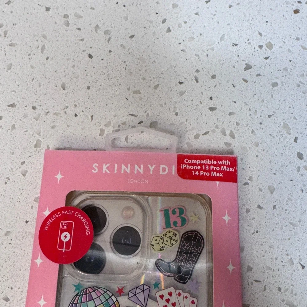 Skinnydip London for iPhone 13 14 Pro Max Case Collage Disco Cowboy Boot New